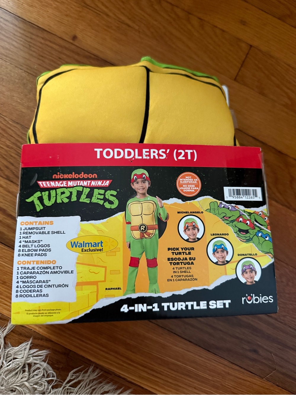 Nickelodeon Teenage Mutant Ninja Turtles Yellow Green Costume